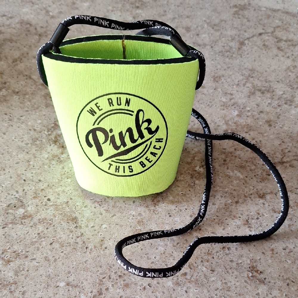 PINK Victoria's Secret Lime Green Beach  Drink Holder